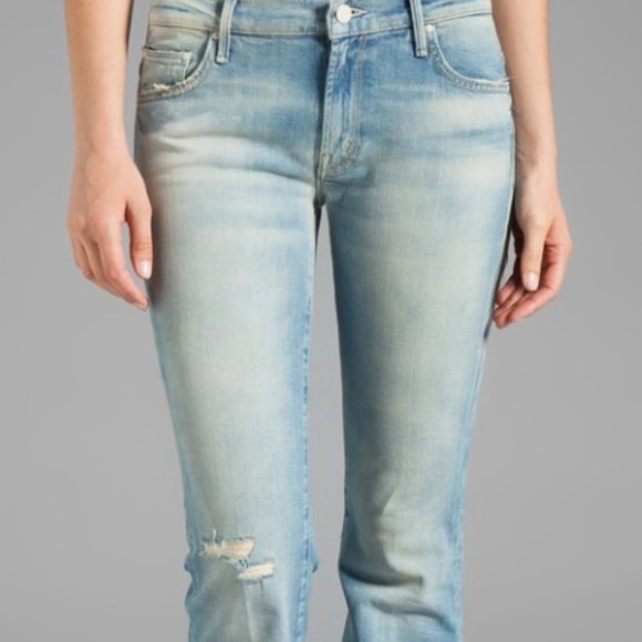 Mother Slacker Fray in Love Drunk Cowboys Jeans - Picture 8 of 8